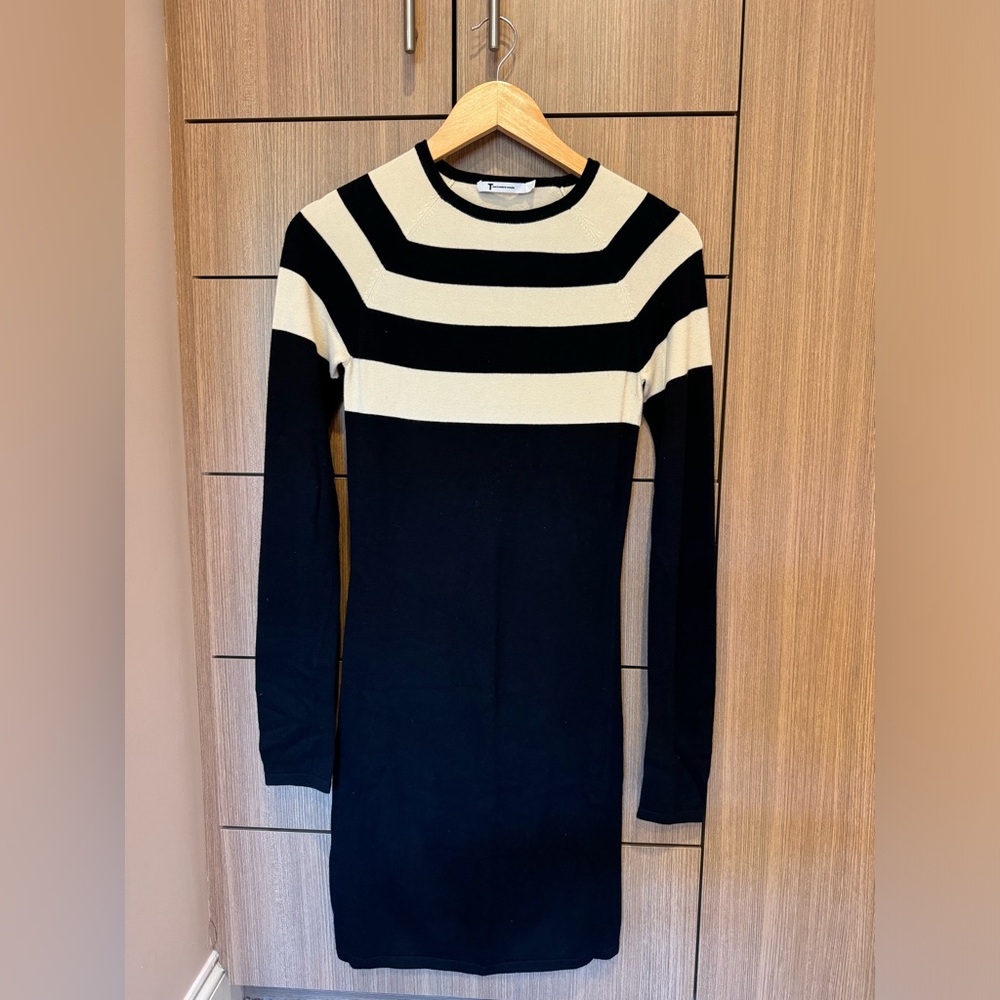 T by Alexander Wang Striped Sweater Dress, Size S